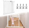 XINZI 85-95cm Türschutzgitter Metall Treppenschutzgitter Ohne Bohren Höhe 78cm Türgitter Treppengitter Weiß Baby Schutzgitter Kinderschutzgitter Beidseitig Schwenkbar und Schließt Automatisch