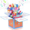 JIZZU Pop up 3D Geburtstag Karte, Pop Up Lichter und Musik Geburtstagskarte, 3D Geburtstagskarten Blowable LED Licht Kerze, Happy Birthday Karte mit Umschlag für Mama Frauen Männer