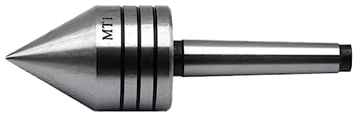 Nvanvmm 1 PCS MT1 Lathe Bearing Tailstock Center Woodworking Thimble Heavy Thimble Silver