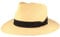 Breiter ORIGINAL Panama Hut Strohhut Sommerhut - Extra breiter Panamahut UV50+ Ripsband-Garnitur - Natur M