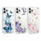 RUMDEY 3 Pack Clear Butterfly Print Phone Case for iPhone 11 Pro 5.8, Cute Girly Pattern Design Anti-Scratch Soft Slim TPU Silicon Protective Bumper Funda Cover for Women Girls - 01