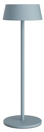 K-Bright LED Akku Tischleuchte, Kabellose tischlampe, 3000K warmweißes led tischlampe outdoor, Dimmbare Tischlampe Geeignet Für Abendessen, Lesen, Schlafzimmer, Garten Und Vieles Mehr Blau