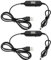EMSea USB-Spannungskabel, verstellbar, 5 V auf 1,5 V, 3 V, 4,5 V, 6 V, 7,5 V, 9 V, 12 V, 5,5 x 2,1 mm, USB-Kabel, Stromkabel-Konverter mit LED-Dislpay für Spielzeugspiele, LED-Lampe, 2 Stück