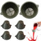 Paint Strainer 6Pcs Reusable Funnel with 100 Fine Mesh Paint Strainers 3.94 inch Paint Sieve Plastic Funnel Resin Filter Set for Paint, Cooking Oil, Flour, Residue
