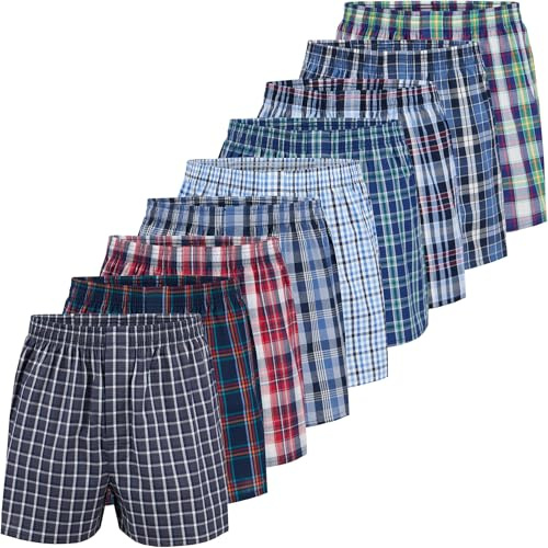 City Life 3er, 6er, 9er Pack Herren Boxershorts Shorts Boxer Webboxer Sparpack S-4XL, Farbe:9er Pack D05, Grösse:XL