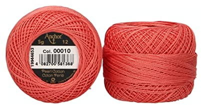 Anchor Perla, Grosor: 12, Longitud: 5G, Longitud: 56M 10 Hilos De Bordar