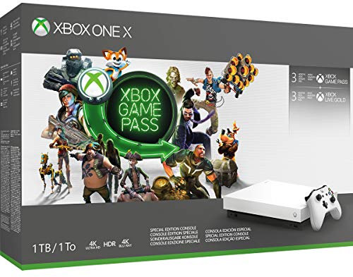 Xbox One X 1TB White - Game Pass & Live White bundle - Xbox One [Edizione: Regno Unito]