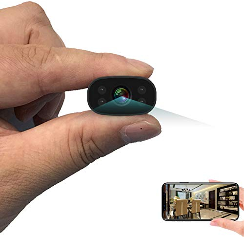 PNZEO Überwachungskameras W3 tragbar Mini Kamera 1080P HD Heim Drahtlose WLAN Kamera Fernüberwachung Nachtsicht Kameras