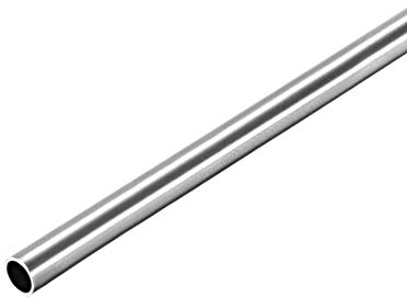 sourcing map 304 Edelstahl Rohr 5mm Außendurchmesser, Nahtlose Gerade Rundrohr 0.4mm Wandstärke, Runde Edelstahlrohr 250mm Länge, Industrie Präzision Metallrohr für Geländer Handläufe Basteln