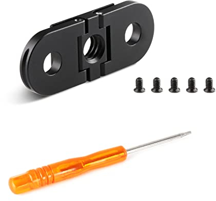 HSU Tripod Mount Adapter for GoPro, Folding Finger with 1/4 Connector Port for Hero 12/11/10/9/8 and GoPro Max