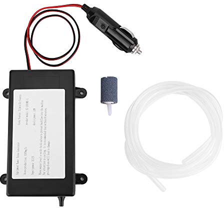 FTVOGUE Generador de ozono del coche de 10W DC 12V, limpiador de agua del ozonizador de 1000mg/h, olor que elimina el ozonizador para desinfectar y purificar el aire