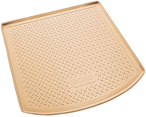 Recambo Gummi Kofferraumwanne Premium passend für VW Touran I, Typ 1T | BJ 2003-2015 | passgenau mit Rand | Beige