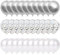Set di 60 palloncini bianchi e argento da 30 cm, 20 palloncini in argento metallizzato, 20 palloncini con coriandoli argentati, 20 palloncini in lattice bianco a elio, palloncini per matrimoni,