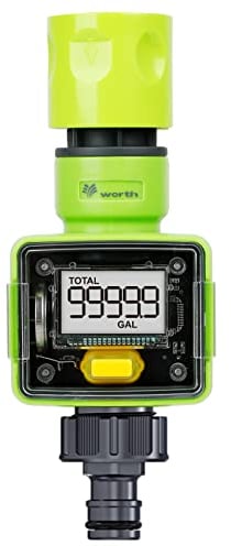 JonesHouseDeco Medidor de Agua, Medidor de Flujo de Agua, controlar el Consumo de Agua, 4 Modos de medición Medidor de Manguera Digital, 3/4 '' y Accesorios de conexión rápida para riego de A105B00