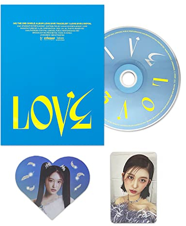 IVE - 2nd Single Album [LOVE DIVE] (Ver.2) Photobook + CD-R + Photocard + Heart Hologram Card