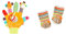 Fehn Spielhandschuh Safari – Fingerpuppen Baby Spielzeug AFFE und Elefant & Fehn 091519 Rasselsöckchen Teddy/Activity-Babysöckchen mit niedlichen Tier-Köpfchen, für Babys von 0-12 Monaten