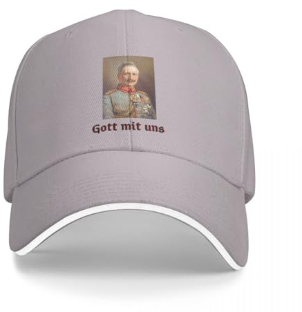 BEABAG Basecap Porträt von Kaiser Wilhelm II.: Gott mit Uns Cap Baseballmütze Snapback-Mütze Luxusmütze Damen Mützen Herren