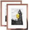 BSRHOME 8x10 Picture Frame 2 Pack, Made of High Definition Plexiglass for 8 x 10 Rose Gold Frames,Display Pictures 5x7 with Mat,Wall and Tabletop Display