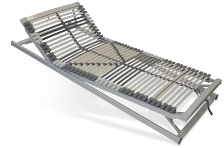 Lattenrost 80x210 verstellbar - Nimbo 44 KFV - 44 Leisten - Sofort Einsatzbereit - 7-Zonen - Lattenrahmen