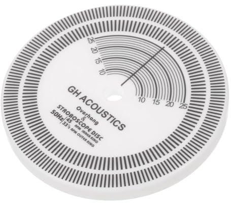 Rordigo Tocadiscos Confiables Disco Estroboscópico Pruebas de Tapete Estroboscópico Detección de Velocidad de Rotación Disco de Medición de Velocidad de Grabación de Vinilo