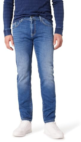 PIONEER AUTHENTIC JEANS Herren Jeans Rando | Männer Hose | Regular Fit | Blue Denim/Washed Washed | Blue Fashion 6595 6827 | 34 30