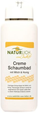 Cremiges Schaumbad mit Milch und Honig Natürlich vom Imker duftend 250 ml