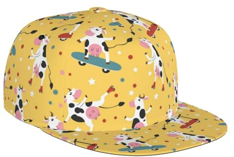 Trucker Baseballmütze, Skateboard Cow Hut Atmungsaktiv Sommermütze Casual Basecap Für Damen Sommer Outdoor
