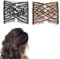 PYEUIFT 2 Stück Magie Elastische Haarspangen, Haarkamm Elastisch Perlen, Dehnbare Haarspange Haarkamm, Elegante Haarkamm-Clips, Magischer Haarkämme Perlen Haarspange Haarkamm für Mädchen Haarschmuck