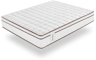 Moonia Hybrid-Matratze, 25 cm, Weiß, mehrere Komfortzonen, Core Spring-Technologie, für Betten geeignet, 180 x 200 cm