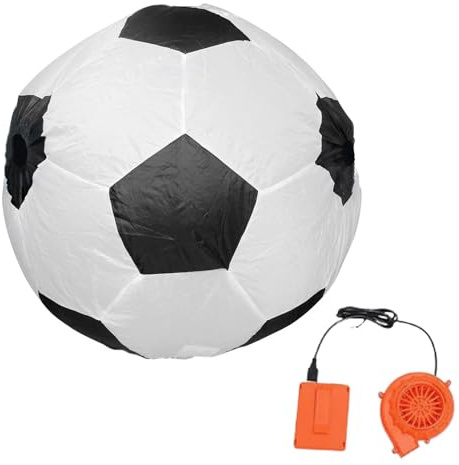 Aufblasbares Kostüm für Erwachsene – lustiges Kleid, aufblasbares Fußball-Kostüm, Erwachsenen-Uniform, Fußball-Outfit, Halloween-Kostüme, Fußball-Sport, Döbel-Anzug für Motto-Rollenspiel-Partys
