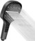 Duschkopf Wassersparend mit Stopptaste, Duschkopf Regendusche mit 7 Strahlarten, Handbrause, Sparduschkopf, Regendusche Duschkopf Druckerhöhend, Gross Duschbrause, Shower Head Chromoberfläche - Grau
