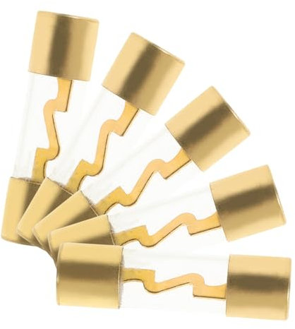 iplusmile 5 Pièces Fusible Audio De Voiture Fusible D'ampli De Voiture Fusible Automatique Fusible Caisson De Basses Ampli Automatique Fusible Amplificateur Accessoires Audio Métal Golden