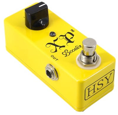 SHUAIGUO Guitar XP Booster-Pedal, Effektpedal für elektrische Gitarre, True Bypass, Gehäuse aus Zinklegierung, DC 9 V, 6,35 mm Eingangs-/Ausgangsschnittstelle, Mini-Gitarre XP Booster-Effektor