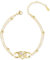 ASH'S CHOICE Gold Armbänder für Damen Frauen, 14K Vergoldet Armband Unendlichkeit Herz mit Zirkonoxid Verstellbare Armband Layered Armband Boho Kette Freundschaftsarmbänder Gold Schmuck Geschenk