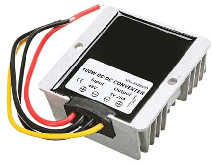 OURNXI 36V 48V bis 5V 15A 20A DC DC Step Down Converter Regler 48 Volt bis 5 Volt 100W LED Netzteil for Autos Boote(DC5V 20A)