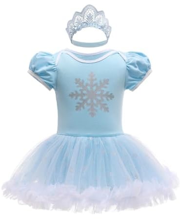 Lito Angels Cartoon Maus Kleid mit Stirnband für Baby, Strampler Kostüm Verkleidung, Größe 6-24 Monate