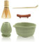 Xkzhrr Ensemble de thé matcha manuel avec fouet à matcha, support fouet pour matcha, récipient à poudre pour matcha, kit de cérémonie du thé pour la cérémonie du matcha