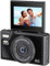 64MP 4K Digital Camera for Photography: Vlogging Camera with 3'' Flip Screen and 32GB TF Card, 16X Digital Zoom