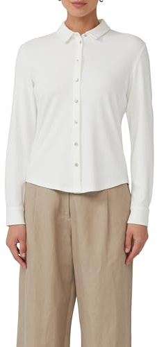 s.Oliver Jerseybluse mit Perlmuttknöpfen