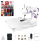 LetCart 202A small sewing machine with extension plate, electric mini sewing machine for domestic use, 99-piece set (purple)
