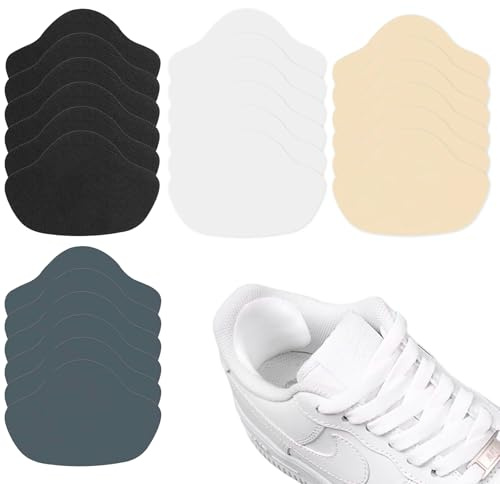 24 Stück Sneaker Reparatur Patch – Schuhabsatz Reparatur – Selbstklebender Fersen Patch – Schuhflicken innen selbstklebend – Anti-Fersenabrieb Schutz – Für Alltag, Sportschuhe & Arbeitsschuhe