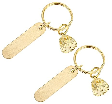 OATIPHO 2pièces Pendentifs Laiton Gravés Avec Numéro De Téléphone Pour Clés Et Accessoires Antiperte Pratiques Pour