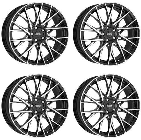 4x Dotz Felgen Fuji dark 8.0Jx18 ET40 5x108 kompatibel mit Ford C-Max Focus Galaxy Kuga Mondeo Puma S-Max Tourneo Connect Transit Connect
