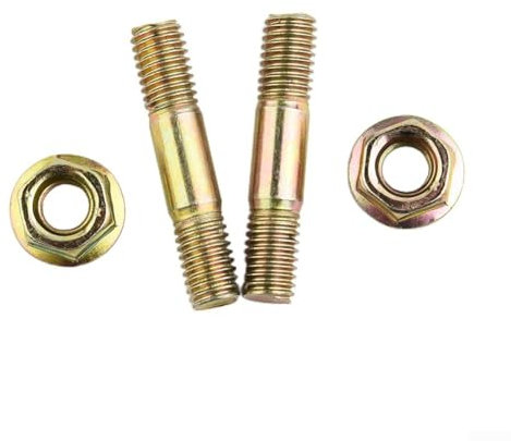 Chainsaw Bar Nuts and Studs Kit M8 Thread 42mm Length Replacement Bar Mounting Bolts Set Compatible with SX62 62cc Chain Saw Parts Medium Carbon Steel Construction 4 Pieces