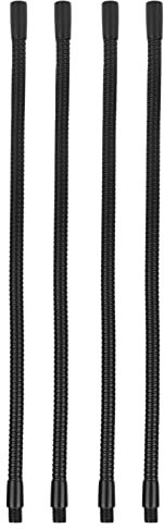 4 tubi flessibili in alluminio a collo di cigno per lampada, tubo flessibile a 360°, raccordi per illuminazione per lampade da scrivania fai da te, luci per piante, calibro circa 10 mm, facile