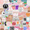 120 Pezzi Adesivo di Lettura per Kindle,Bookish Adesivo Pack per Laptop, Ebook, Snowboard, Valigia, Scrapbook, Skateboard, Bagagli, Graffiti, Adolescente, Regali per Amanti del Libro