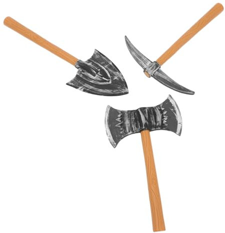 HANABASS 3pièces Pioches De Nain Mousse pour Déguisement Halloween Accessoires De Costume pour Spectacle sur Scène Jouet Réaliste Et