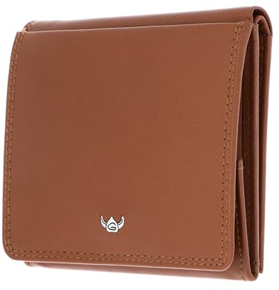 Golden Head Pelle portafoglio scatola viennese Polo RFID Protect Wiener Schachtel 1183 Cognac marrone