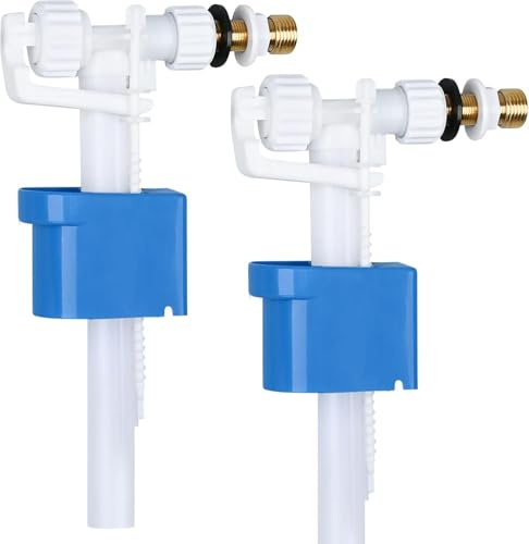 Flotteur Chasse D'eau WC Pour Chasse D'eau G3/8 Et G1/2 Vanne De Remplissage Universelle Mecanisme Robinet Chasse D'eau WC Réglable Pour Plastique Réservoir En Céramique Quantité D'eau Réglable (2)