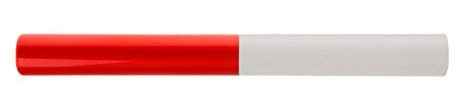 Generic Bâton de Relais en Plastique ABS Passage de Témoin Running en Equipe Athlétisme Extérieure - Rouge Blanc